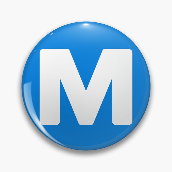 Item preview, Vintage Los Angeles Metro Logo (Blue) designed and sold by LeonTransit.
