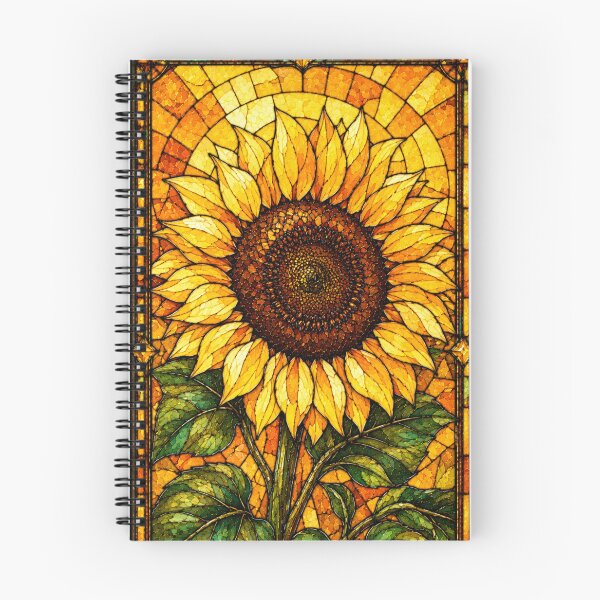 Item preview, Stained Glass Yellow Sunflower Art Design designed and sold by Creativveworrld03.