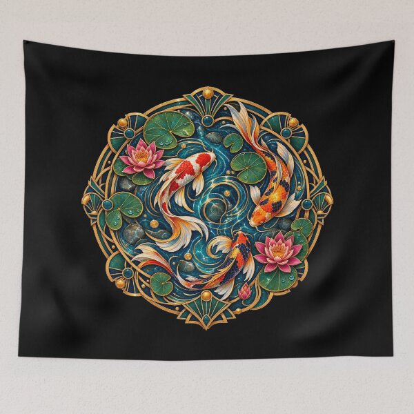 Item preview, Organic Deco Koi designed and sold by AbstractAnom.