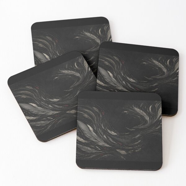 Item preview, Raven Feather Current — Dark Feather Flow Pattern | Norse-Inspired Surface designed and sold by OblivionRise.