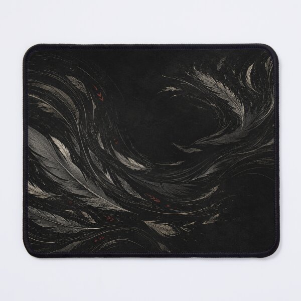 Item preview, Raven Feather Current — Dark Feather Flow Pattern | Norse-Inspired Surface designed and sold by OblivionRise.