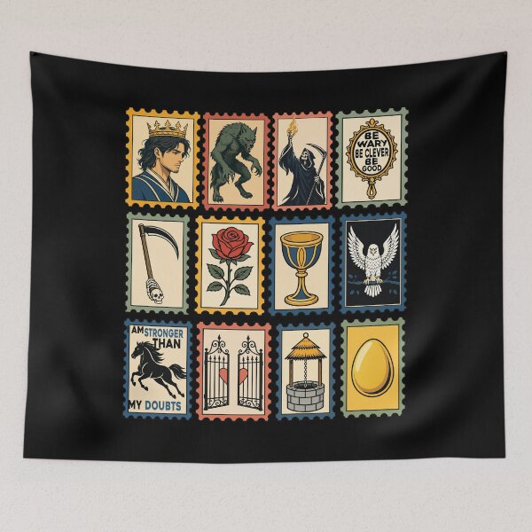Item preview, One Dark Window Vintage Stamp The Shepherd King Rachel Gillig book designed and sold by design-strade.