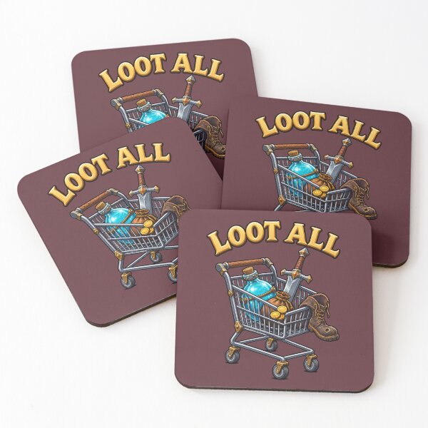 Item preview, Loot All Dungeon Shopping Cart - Fantasy RPG Humor for Inventory Hoarders designed and sold by PXEpic.