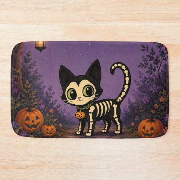 Item preview, Spooky Black Cat Under Moonlight designed and sold by Pure Craft.