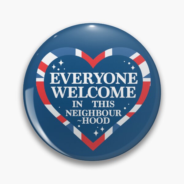 Item preview, Inclusive Neighbourhood Heart – Everyone Welcome Sticker designed and sold by Present Posters.
