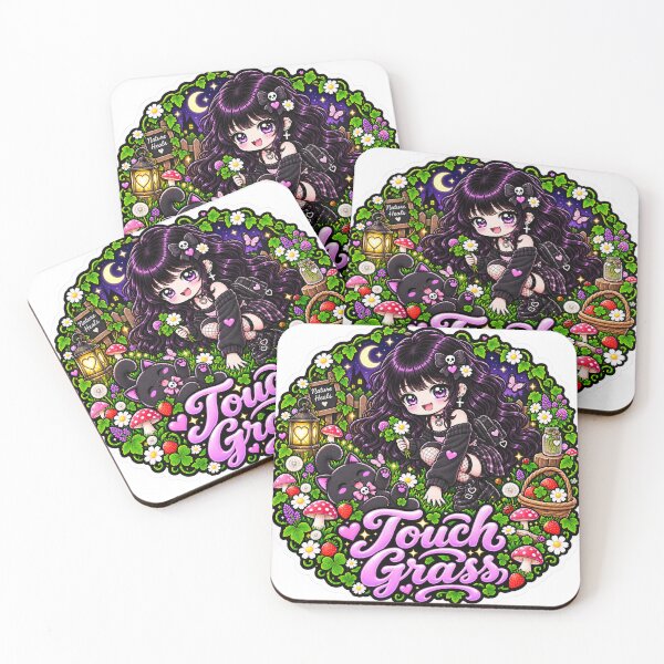 Item preview, Touch Grass Goth Girl Sticker designed and sold by AnnekeJordaan.