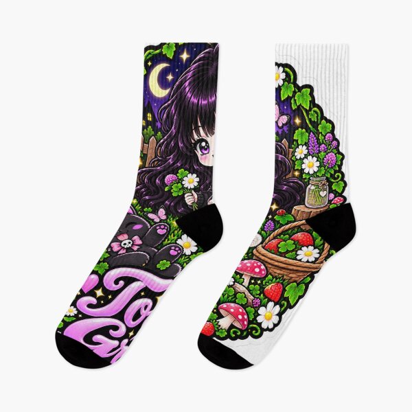 Item preview, Touch Grass Goth Girl Sticker designed and sold by AnnekeJordaan.