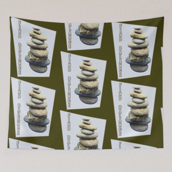 Item preview,  Find Balance Stone Zen Photo Collage designed and sold by JurateArt-DK.