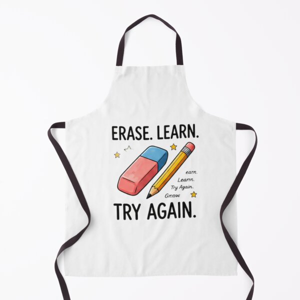 Item preview, Erase Learn Try Again — Growth Mindset Teacher Design designed and sold by Tipsy24.