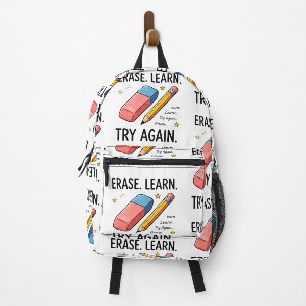 Item preview, Erase Learn Try Again — Growth Mindset Teacher Design designed and sold by Tipsy24.