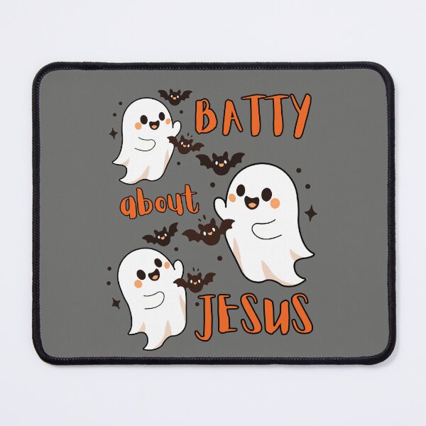 Item preview, Christian Halloween Cute Ghost Batty About Love Jesus Holy Spirit Boo Spooky Season Fall Autumn designed and sold by Forevermore.