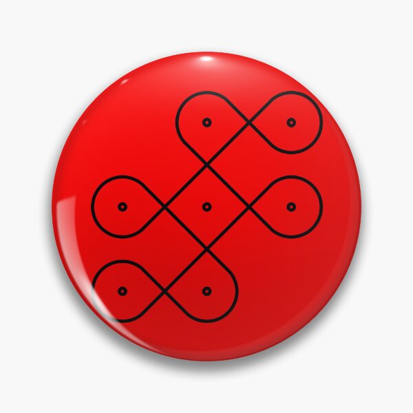 Item preview, Geometric Sikku Kolam Line Art Design designed and sold by laxmanrajart.