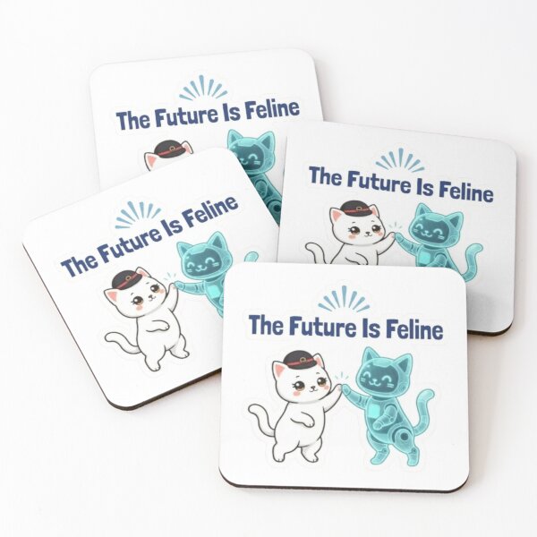 Item preview, The Future Is Feline – Cute AI Robot Cat designed and sold by PrintforDesign.