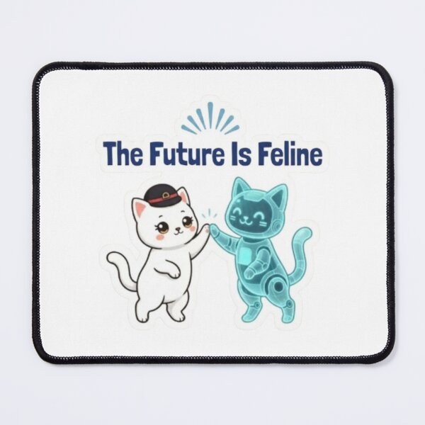 Item preview, The Future Is Feline – Cute AI Robot Cat designed and sold by PrintforDesign.