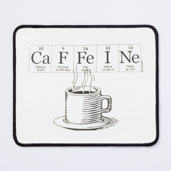 Item preview, Caffeine Chemistry Periodic Table Coffee Science Design designed and sold by wecrea.