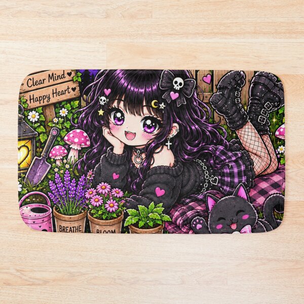 Item preview, Touch Grass Cozy Goth Sticker designed and sold by AnnekeJordaan.