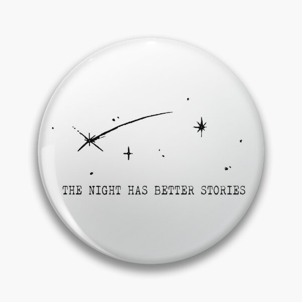 Item preview, The Night Has Better Stories – Dark Academia Gothic Night Quote designed and sold by witchlingart.