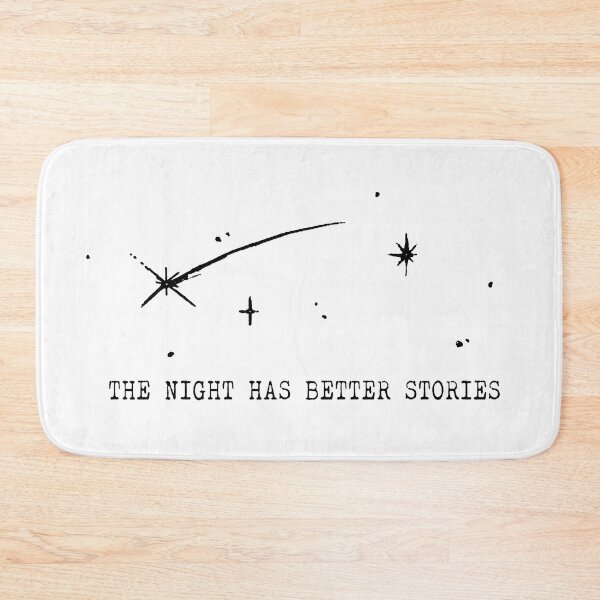 Item preview, The Night Has Better Stories – Dark Academia Gothic Night Quote designed and sold by witchlingart.