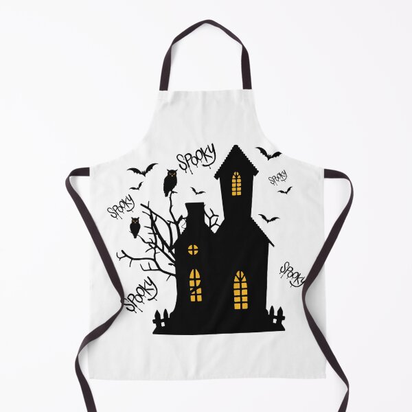 Item preview, Spooky Haunted House Bat Owl Halloween Illustration designed and sold by BigDigital.