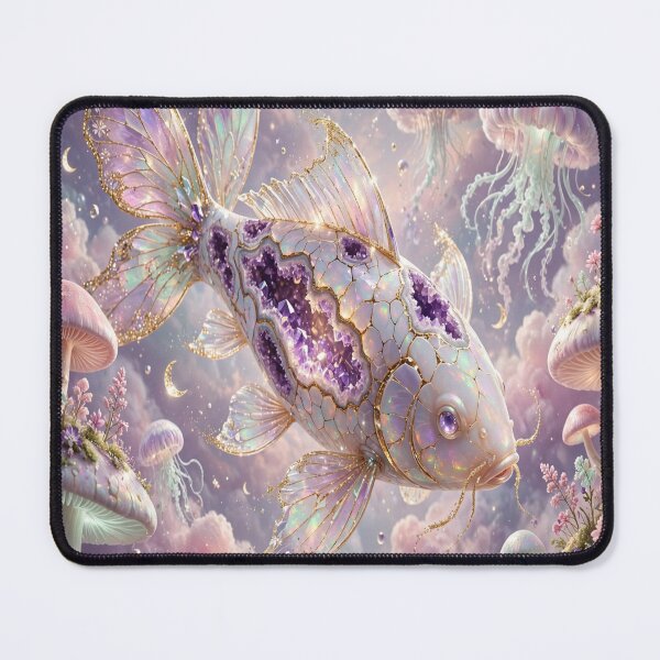 Item preview, Opal Geode Butterfly Koi - Crystal Mushroom Sky designed and sold by PrettyCrypt.
