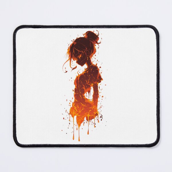 Item preview, Abstract Fiery Woman Profile Dripping Art designed and sold by LC&LCPlatform.