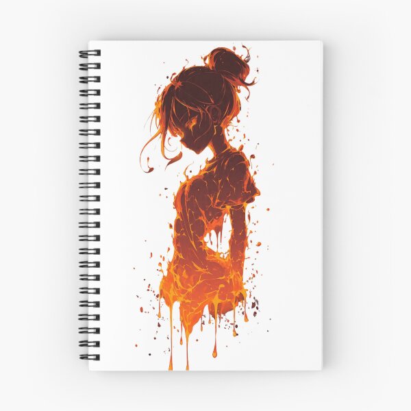 Item preview, Abstract Fiery Woman Profile Dripping Art  designed and sold by LC&LCPlatform.