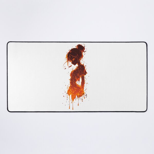 Item preview, Abstract Fiery Woman Profile Dripping Art  designed and sold by LC&LCPlatform.