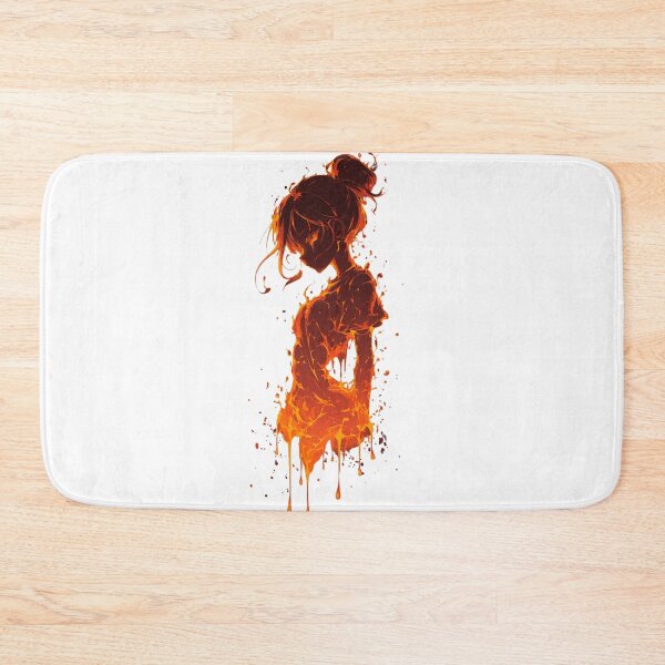 Item preview, Abstract Fiery Woman Profile Dripping Art  designed and sold by LC&LCPlatform.