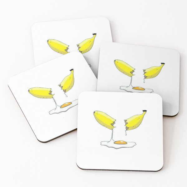 Item preview, Funny Banana Egg Surreal Food Illustration designed and sold by wecrea.