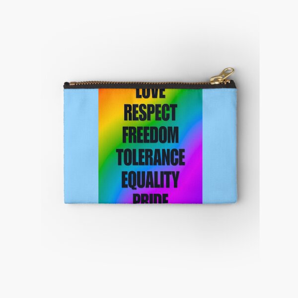 Item preview, Love Respect Equality Pride Rainbow Typography designed and sold by creativerooney.
