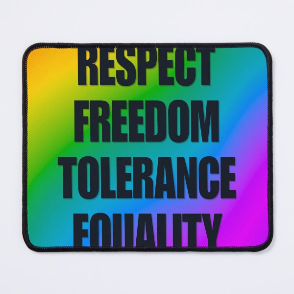 Item preview, Love Respect Equality Pride Rainbow Typography designed and sold by creativerooney.