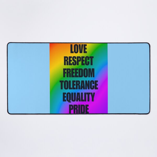 Item preview, Love Respect Equality Pride Rainbow Typography designed and sold by creativerooney.