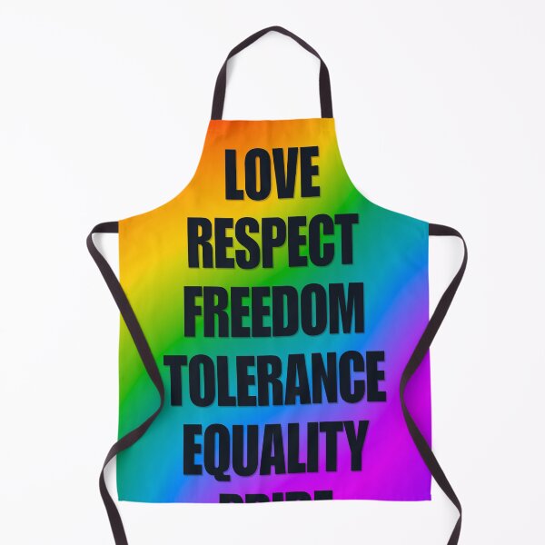 Item preview, Love Respect Equality Pride Rainbow Typography designed and sold by creativerooney.