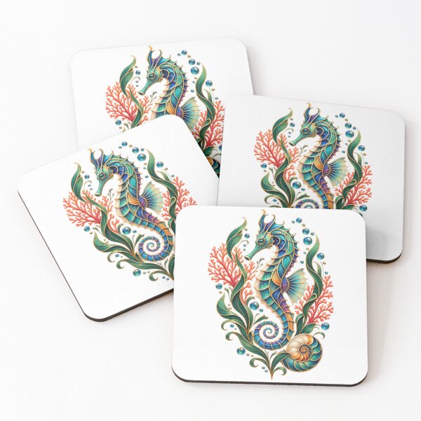 Item preview, Organic Deco Seahorse designed and sold by AbstractAnom.