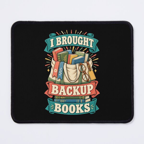 Item preview, I Brought Backup Books Vintage Book Tote Shirt designed and sold by Gustavo Navarro.