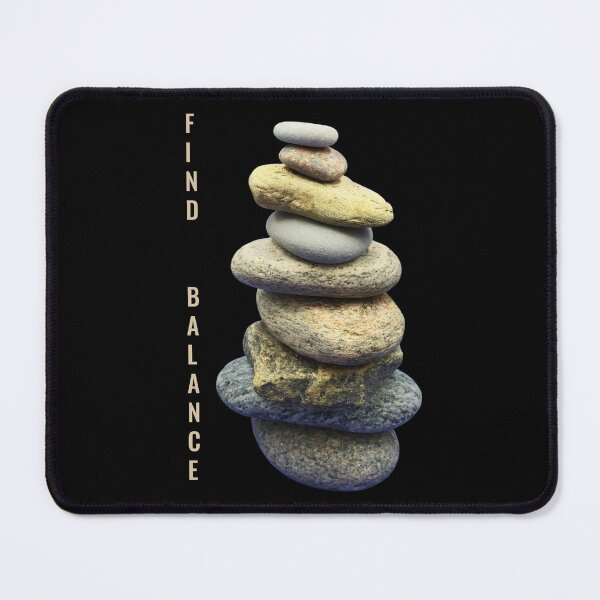 Item preview, Find Balance Stone Zen Photo Collage designed and sold by JurateArt-DK.