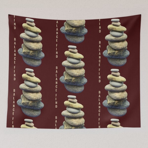 Item preview, Find Balance Stone Zen Photo Collage designed and sold by JurateArt-DK.