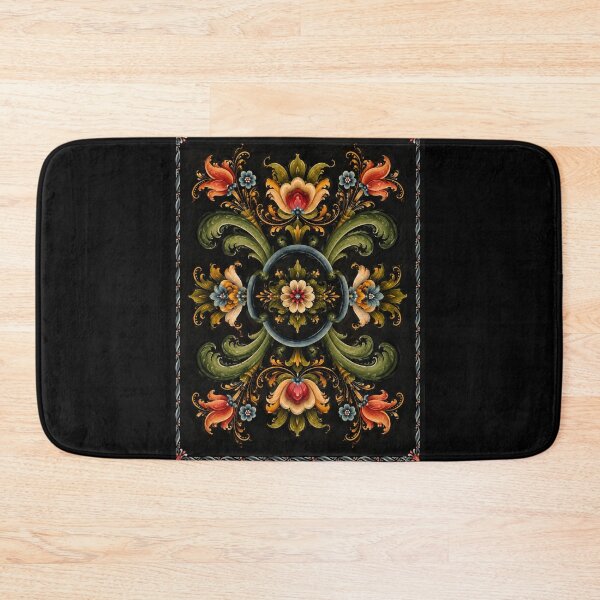 Item preview, Norwegian Rosemaling Oil On,Norwegian Blue Telemark Rosemaling  designed and sold by Owneysweet.