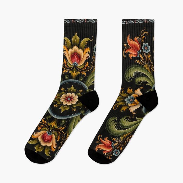 Item preview, Norwegian Rosemaling Oil On,Norwegian Blue Telemark Rosemaling  designed and sold by Owneysweet.