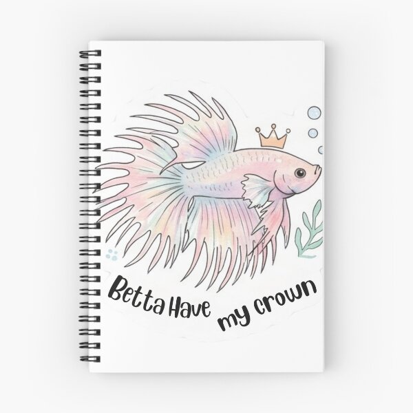 Item preview, Betta Have My Crown – Adorable Crowntail Betta Fish designed and sold by WaterWhisker.