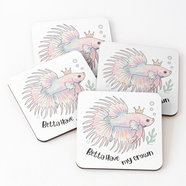 Item preview, Betta Have My Crown – Adorable Crowntail Betta Fish designed and sold by WaterWhisker.