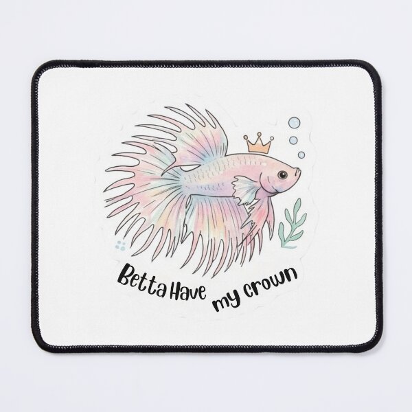 Item preview, Betta Have My Crown – Adorable Crowntail Betta Fish designed and sold by WaterWhisker.