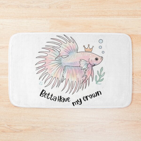Item preview, Betta Have My Crown – Adorable Crowntail Betta Fish designed and sold by WaterWhisker.