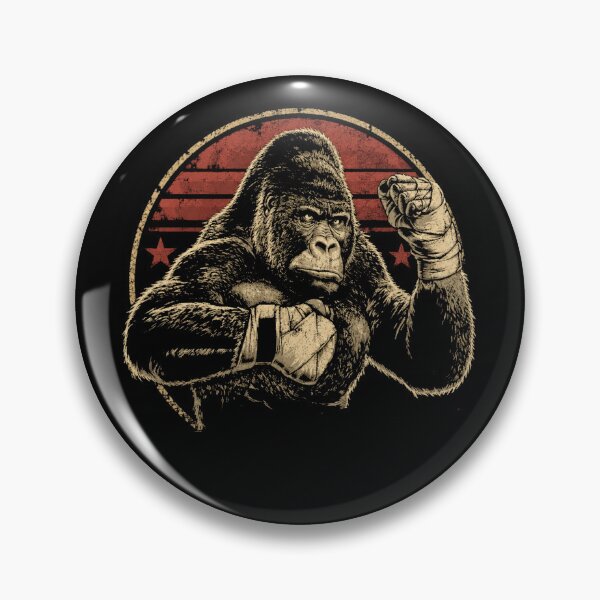 Item preview, Gorilla Fighter Vintage Retro Boxing Strength designed and sold by Moizento.