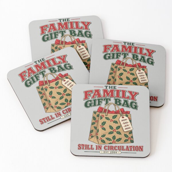 Item preview, Reused Christmas Gift Bag Family Tradition designed and sold by POD DYNASTY | Original Print On Demand T-Shirt Graphics.
