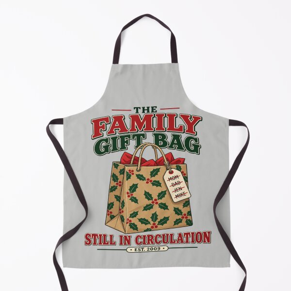 Item preview, Reused Christmas Gift Bag Family Tradition designed and sold by POD DYNASTY | Original Print On Demand T-Shirt Graphics.