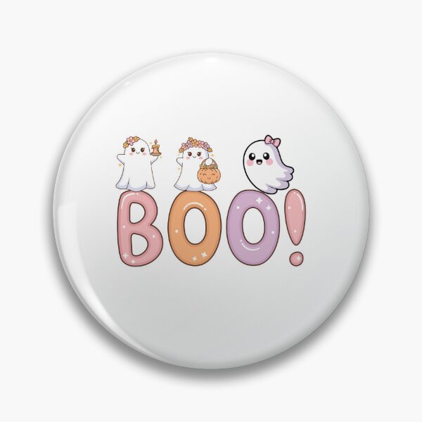 Item preview, Cute Pastel Ghosts Boo Halloween Kawaii Illustration designed and sold by BigDigital.