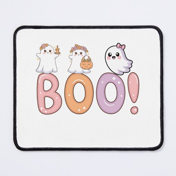 Item preview, Cute Pastel Ghosts Boo Halloween Kawaii Illustration designed and sold by BigDigital.