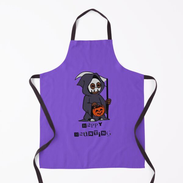 Item preview, Happy Haunting Cute Grim Reaper Halloween Art designed and sold by NikBrin Prevail .