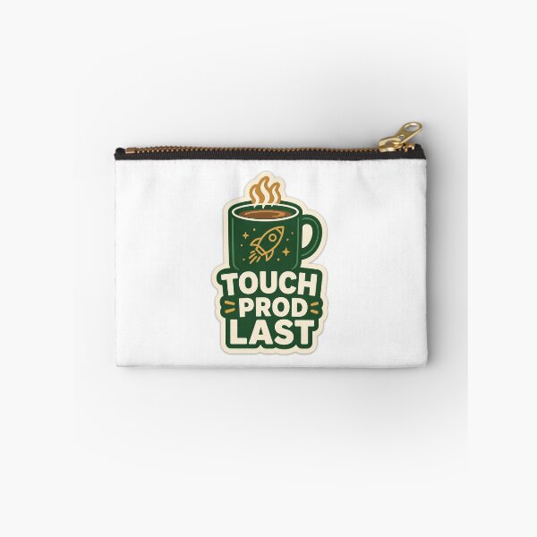 Item preview, Touch Prod Last Coffee Mug Laptop Sticker designed and sold by Power Designs.